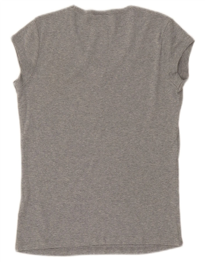 Nike T-shirt top til kvinder DK 10/12 Medium Grey Flecked Bomuld