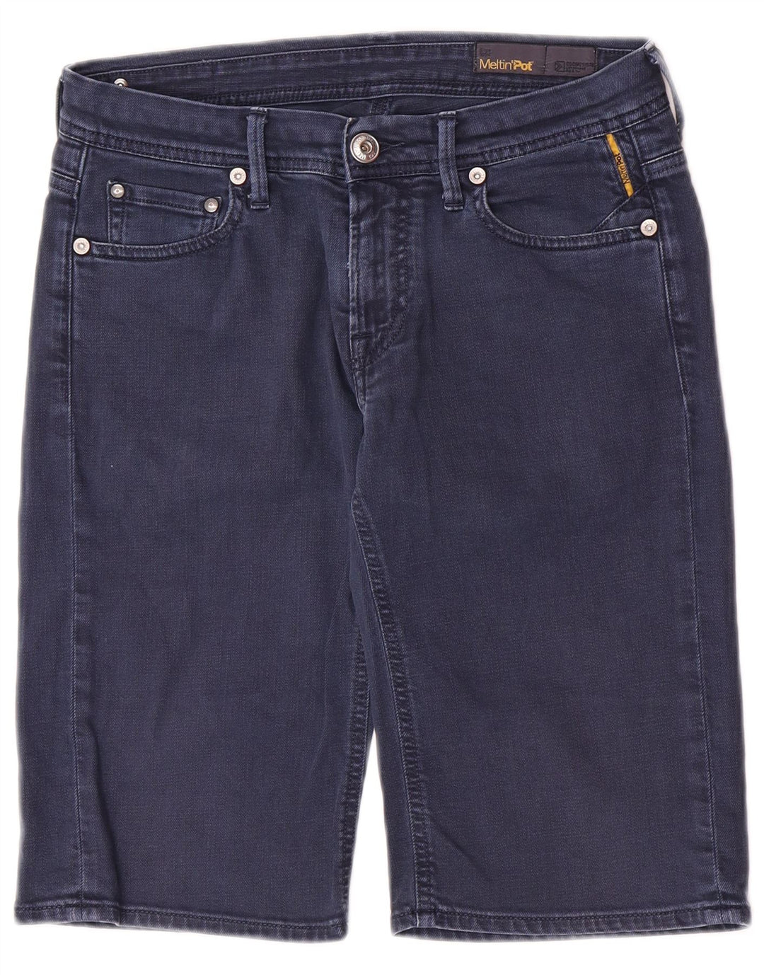 Meltin' Pot Herre denimshorts W31 Medium Navyblå Bomuld