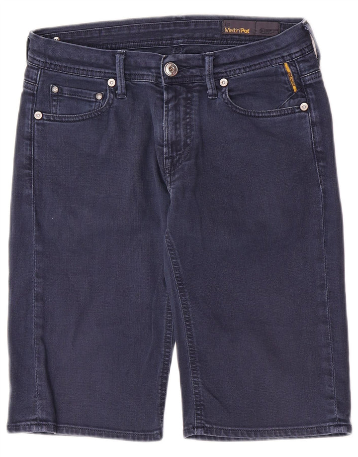 Meltin' Pot Herre denimshorts W31 Medium Navyblå Bomuld