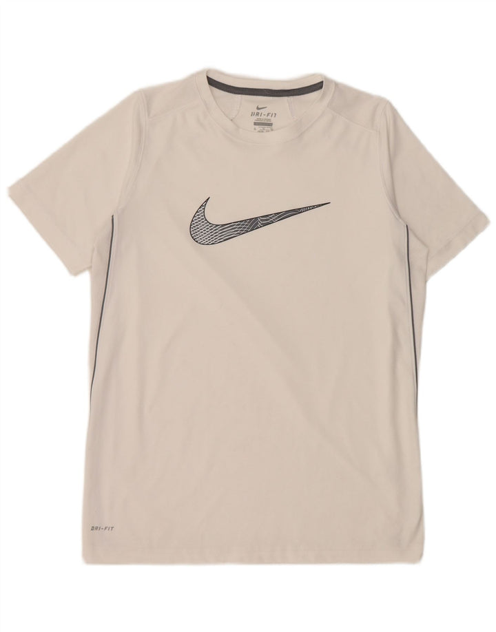 Nike drenge Dri Fit grafisk T-shirt top 13-14 år hvid