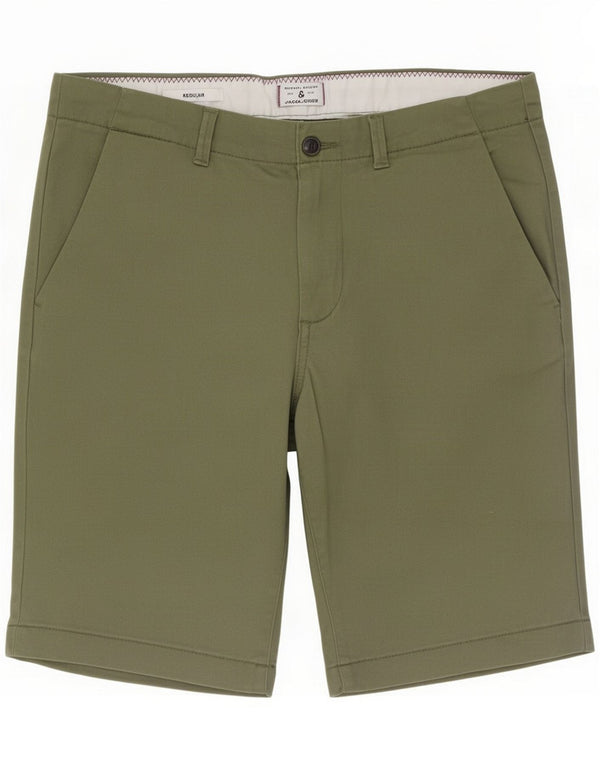 Jack & Jones Chino-shorts til mænd Medium W32 Grøn Bomuld