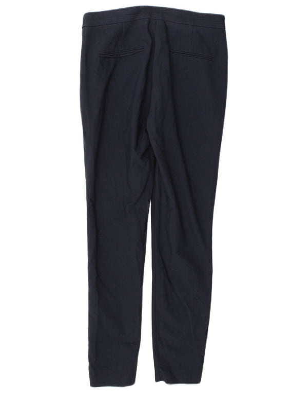 Zara Dame Skinny Casual Bukser Små W26 L28 Marineblå Bomuld