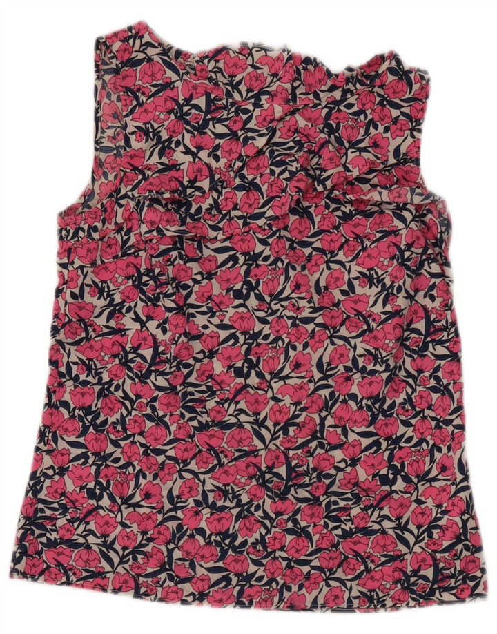 Oasis Damebluse Top UK 10 Small Pink Floral Polyester