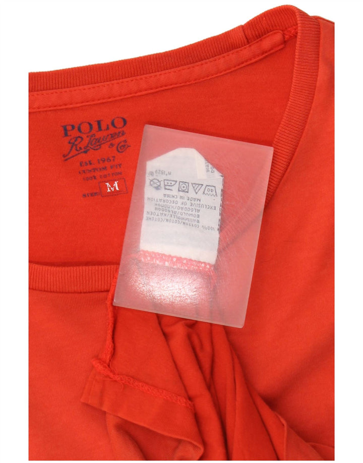 Polo Ralph Lauren Herre T-shirt Top Medium Orange Bomuld