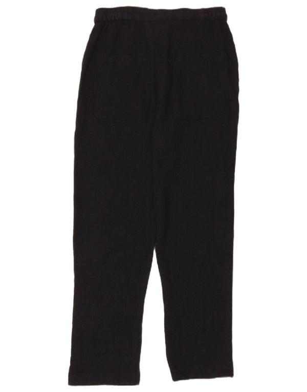 Zara Dame Højtalje Lige Chinobukser Small W26 L26 Sort