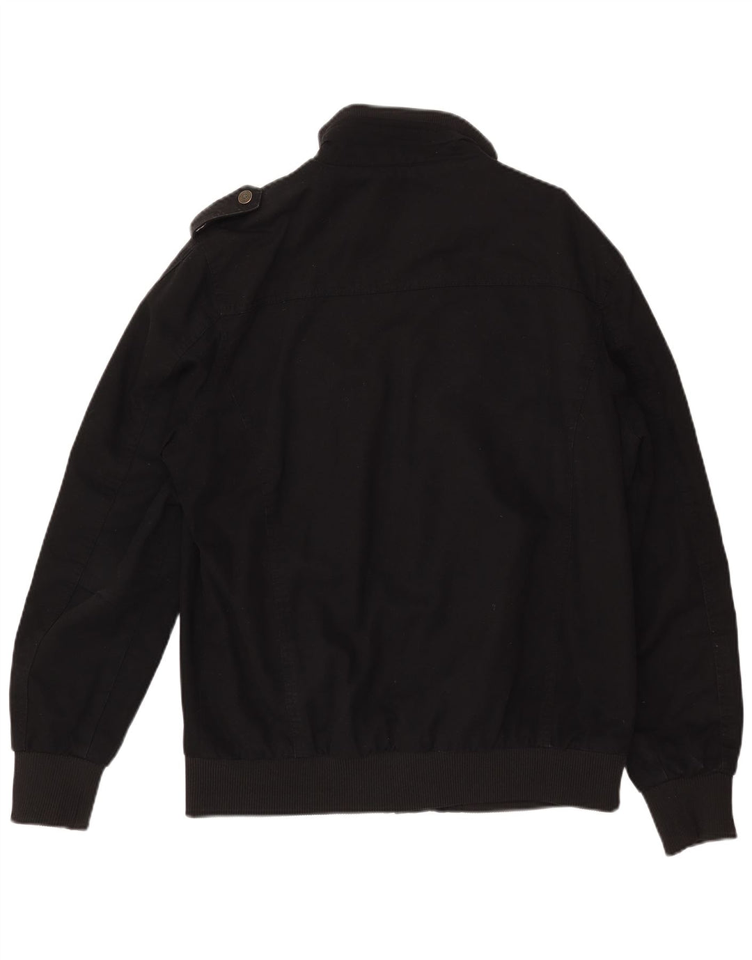 WENVEN Herre Utility Jacket UK 40 Large Black Cotton