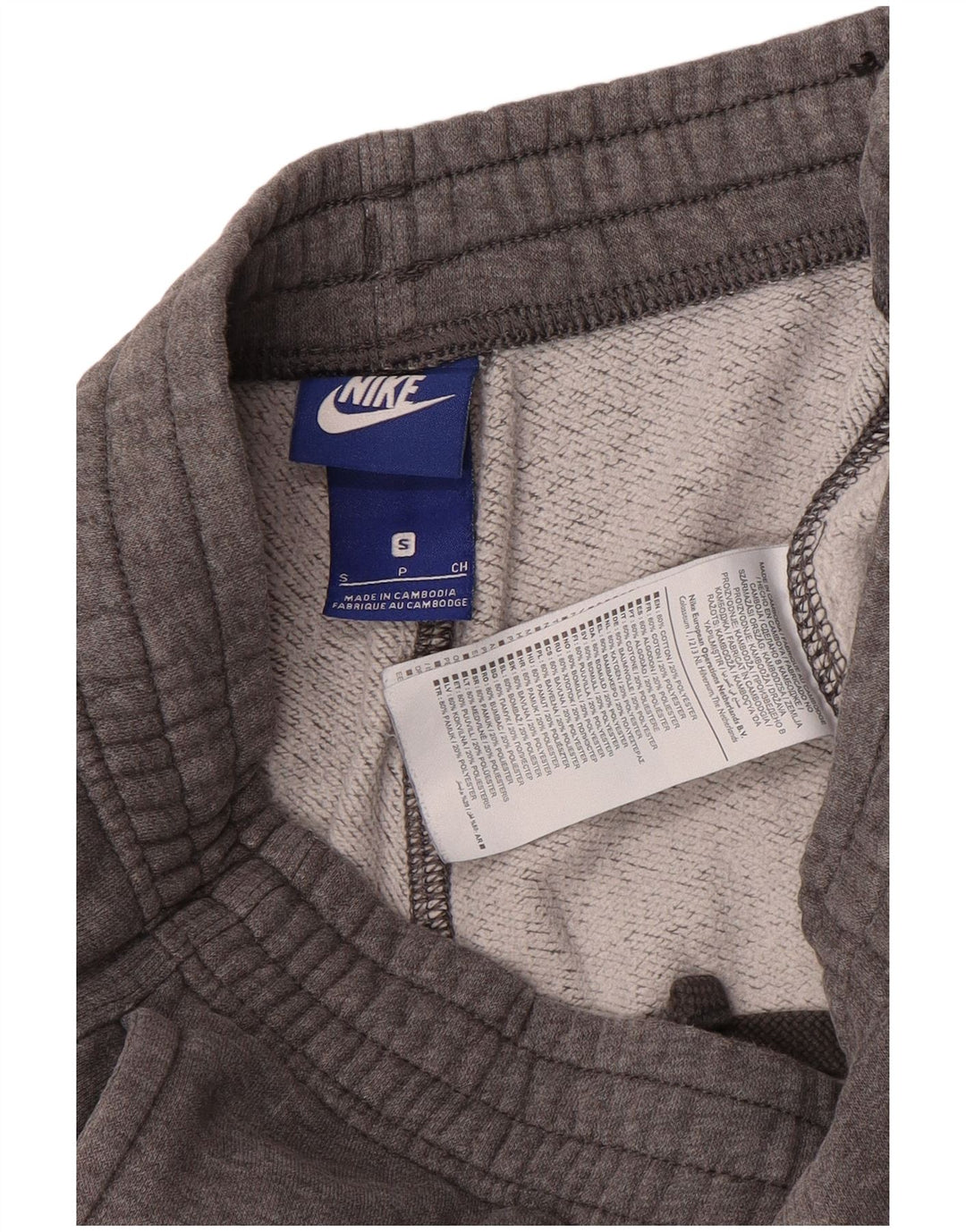 NIKE træningsbukser til kvinder Joggers UK 10 Små grå bomuld