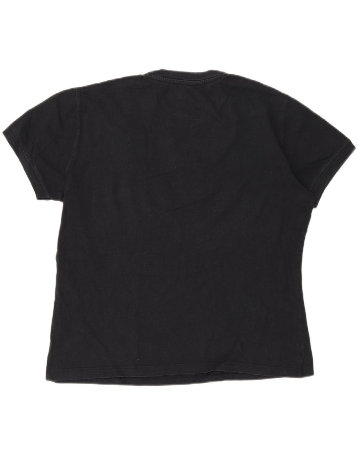 ASICS Womens T-Shirt Top UK 20 2XL Black Cotton Vintage Asics and Second-Hand Asics from Messina Hembry 