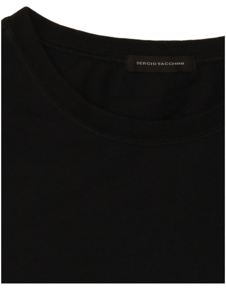 SERGIO TACCHINI Dame Top Langærmet UK 14 Medium Sort