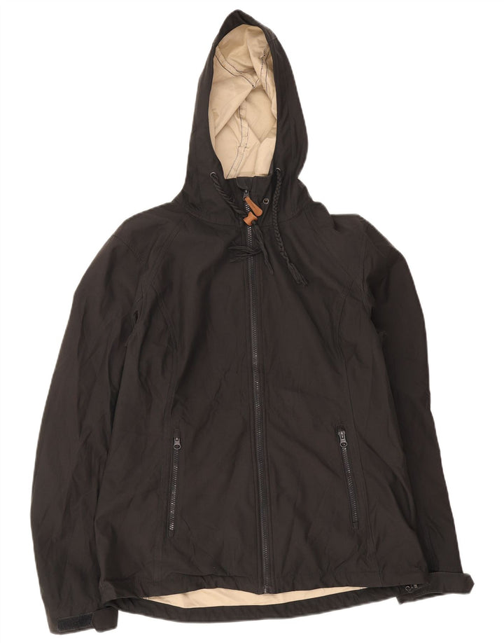 Mountain Warehouse Dame Regnjakke med hætte UK 14 Stor sort polyester