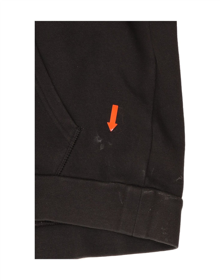 ADIDAS Mens Hoodie Jumper Large Black Cotton Vintage Adidas and Second-Hand Adidas from Messina Hembry 