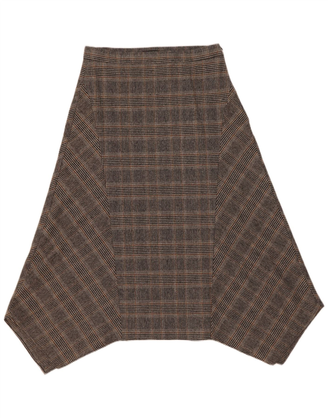 Massimo Dutti Dame asymmetrisk nederdel EU 40 Medium W30 Grå ternet uld