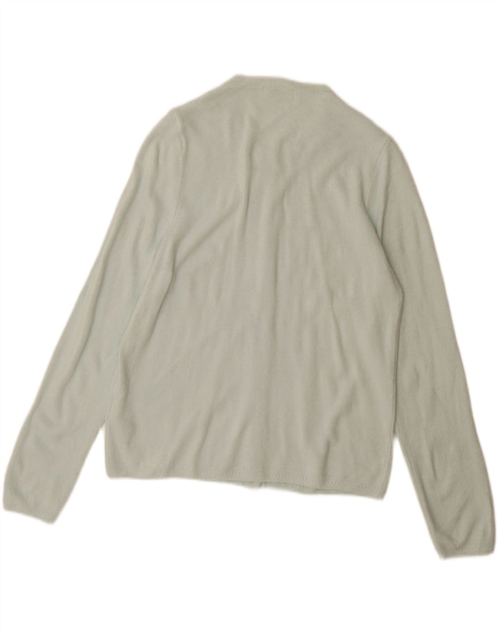 Marks & Spencer Dame Klassisk Cardigan Sweater UK 14 Medium Turkis