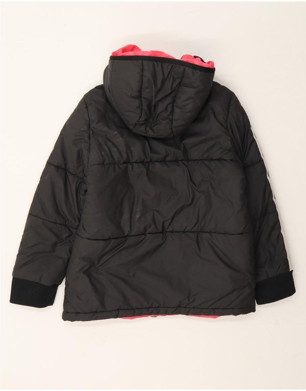 Adidas Pige Polstret Hættejakke 9-10 År Grå Polyester