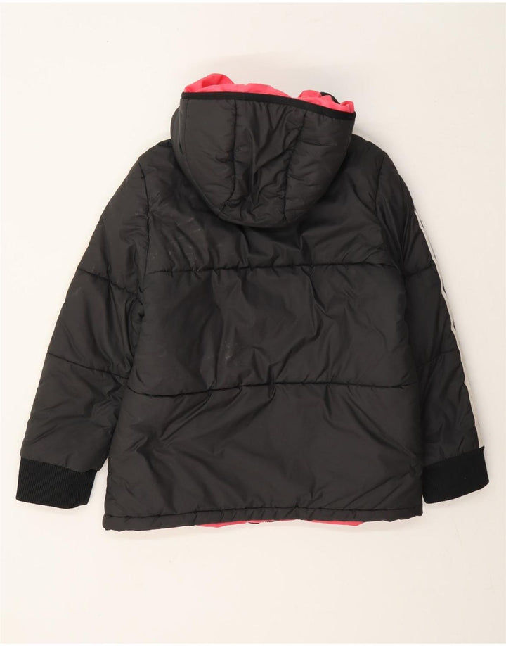 Adidas Pige Polstret Hættejakke 9-10 År Grå Polyester