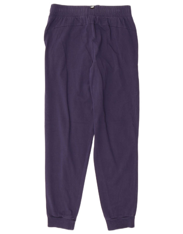 Puma Drenge Træningsdragt Bukser Joggers 13-14 År Marineblå Bomuld