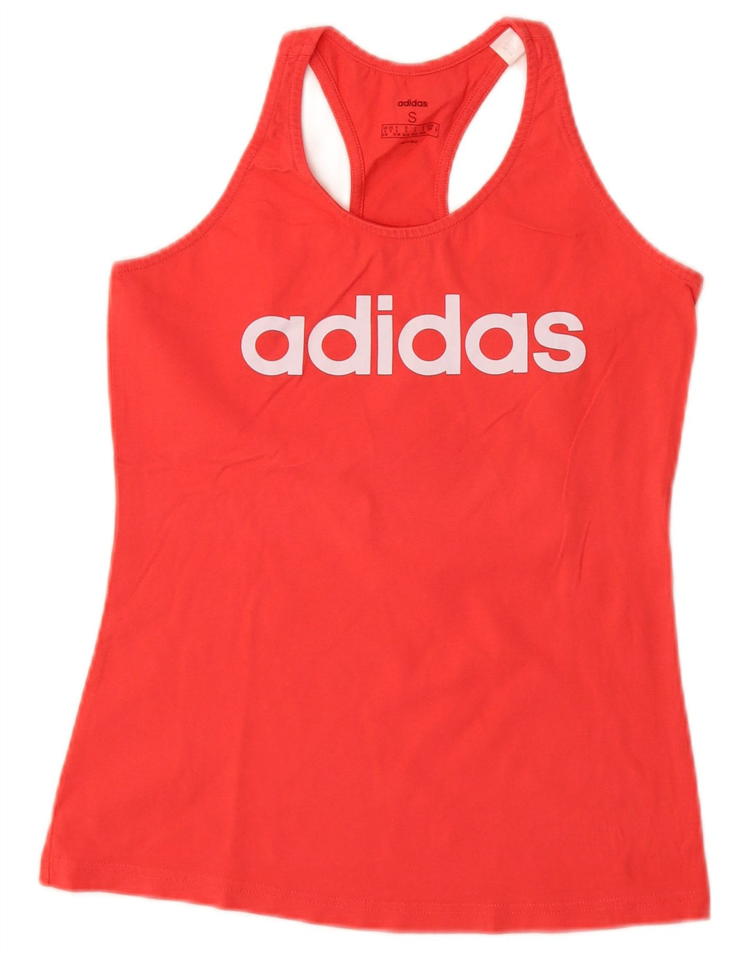 Adidas Dame Grafisk Vest Top UK 8/10 Lille Rød