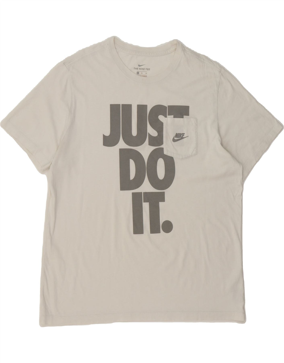 NIKE Mens Graphic T-Shirt Top XL White Cotton Vintage Nike and Second-Hand Nike from Messina Hembry 