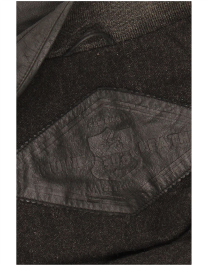 Canda Herre Læderjakke UK 42 XL Sort Læder