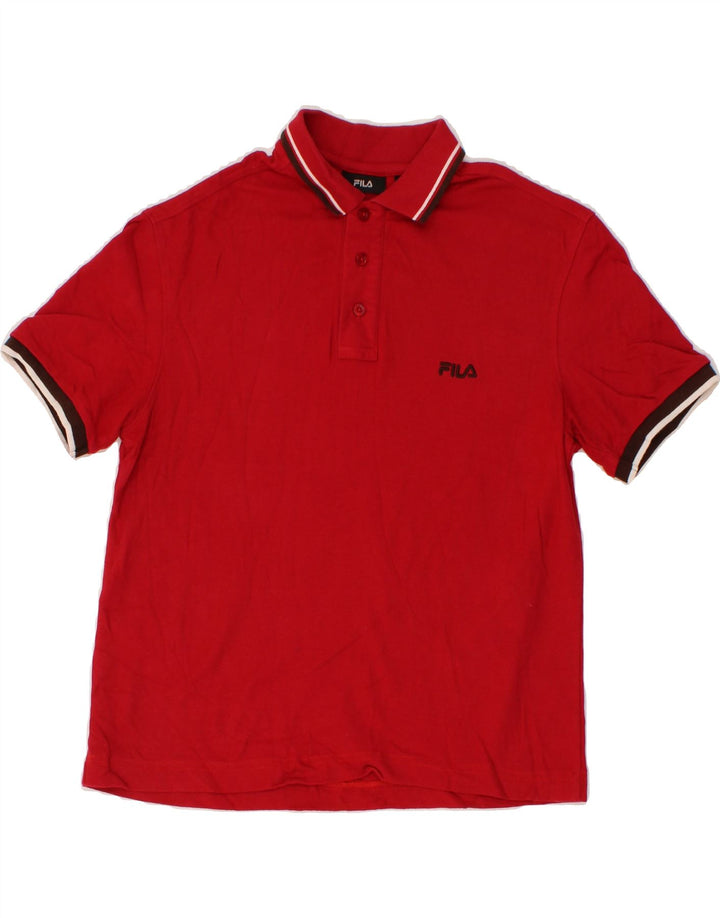 FILA Mens Polo Shirt Small Red Vintage Fila and Second-Hand Fila from Messina Hembry 