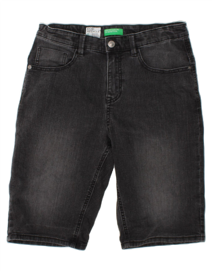 BENETTON Boys Denim Shorts 13-14 Years 3XL  Grey Cotton Vintage Benetton and Second-Hand Benetton from Messina Hembry 