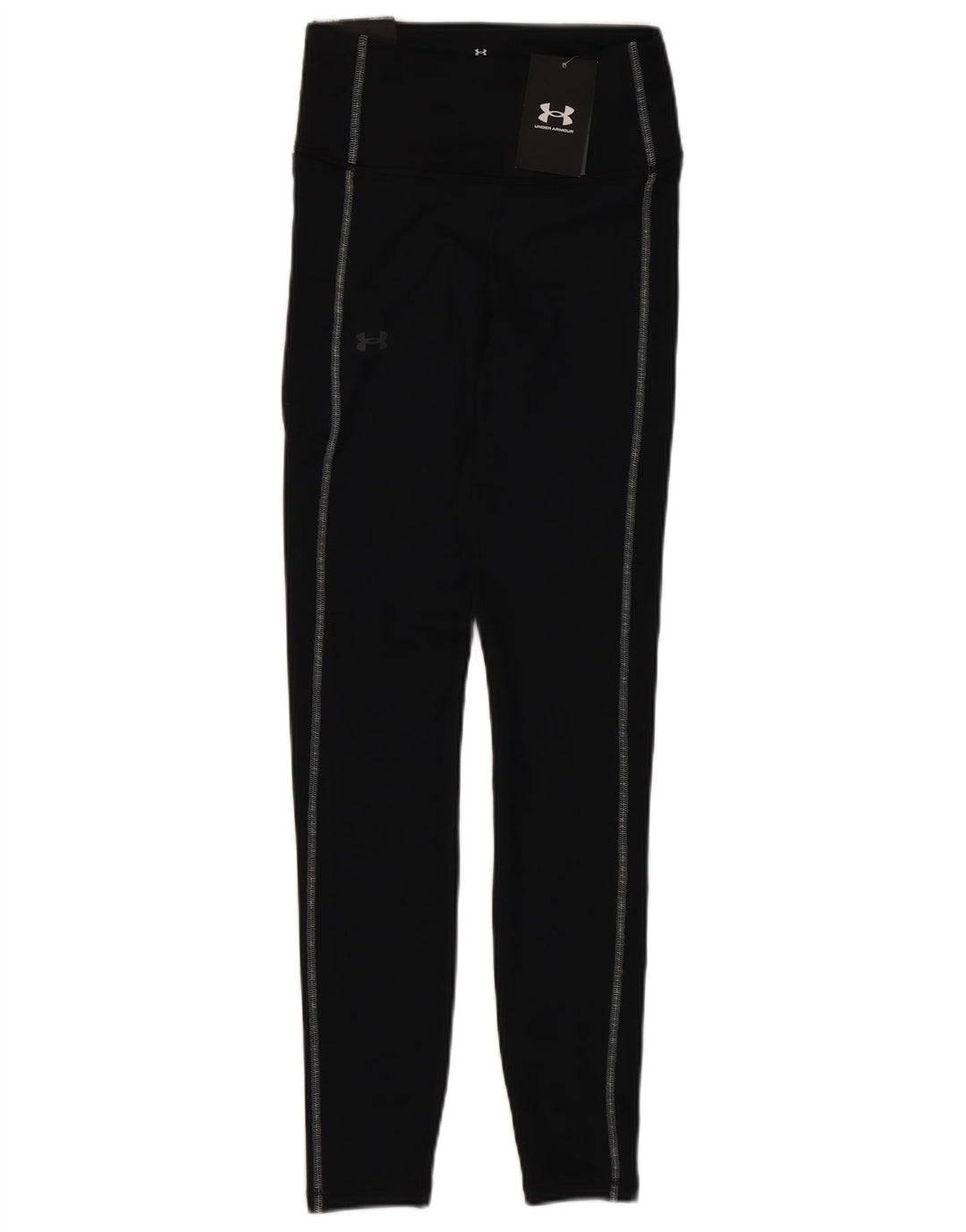 Under Armour Womens High Waist Leggings UK 4 XS Black Polyester