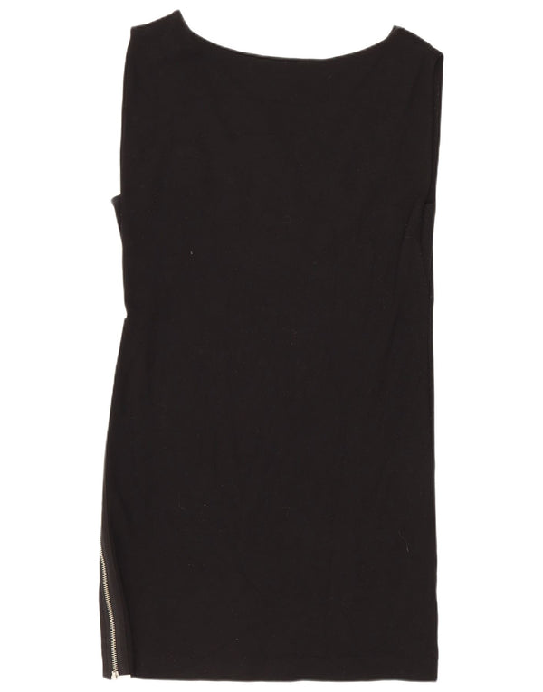 French Connection Dame Ærmeløs Bodycon Dress UK 8 Small Black Viscose