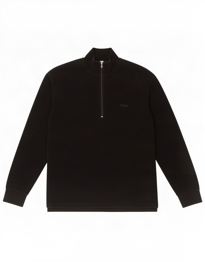 Fila herre lynlås hals fleece trøje lille sort