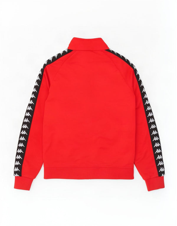 Kappa Herre grafisk træningsdragt Topjakke Stor Rød Colourblock Polyester
