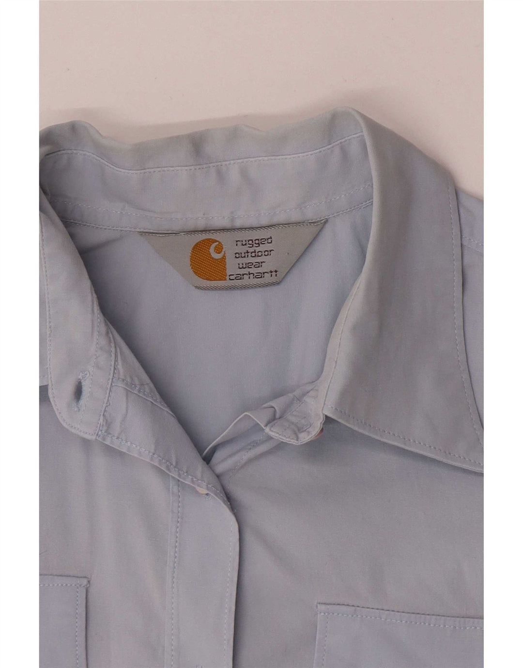 Carhartt kortærmet skjorte til kvinder UK 8 Small Blue