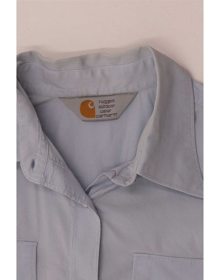 Carhartt kortærmet skjorte til kvinder UK 8 Small Blue