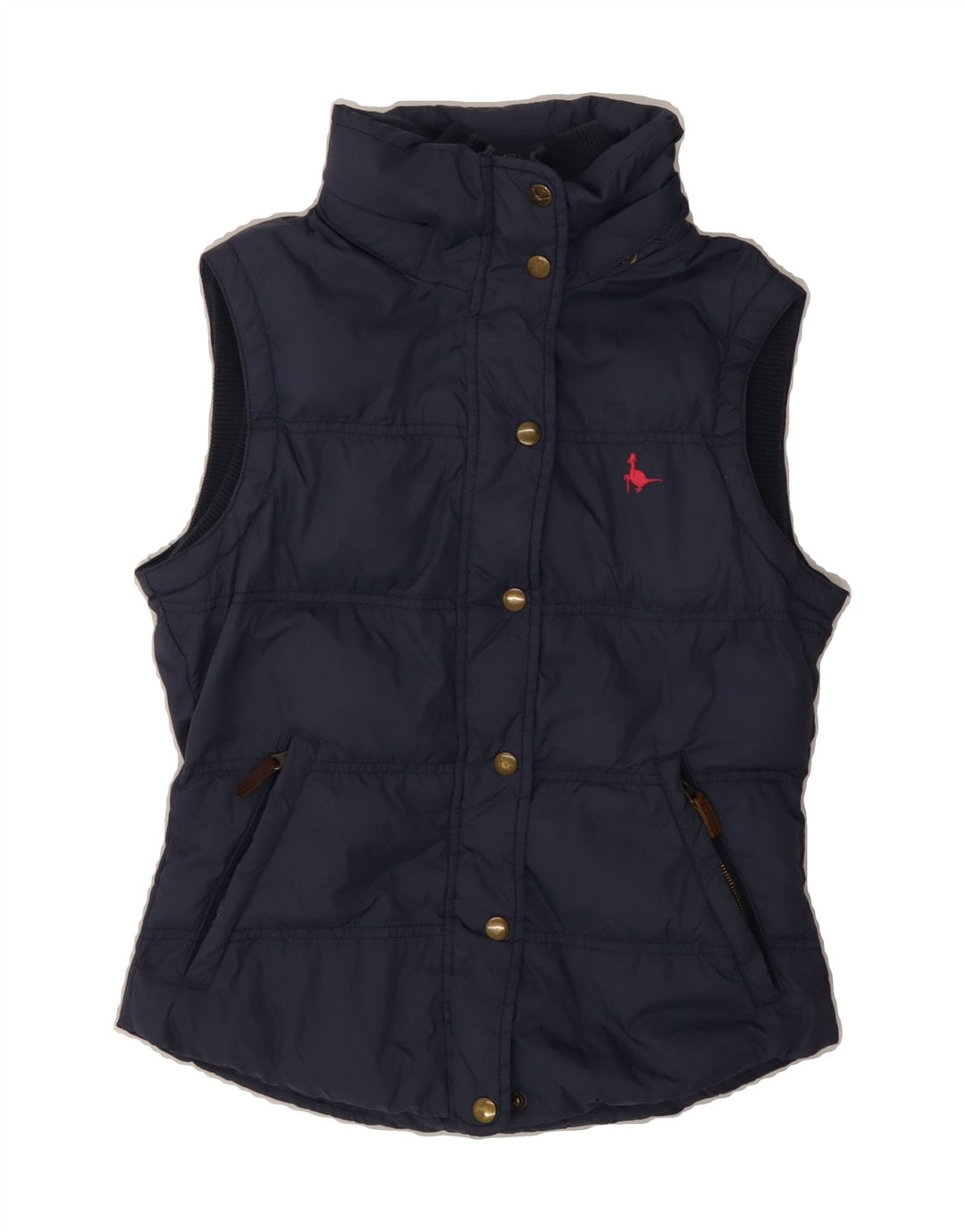 JACK WILLS Womens Padded Gilet UK 8 Small Navy Blue Nylon Vintage Jack Wills and Second-Hand Jack Wills from Messina Hembry 