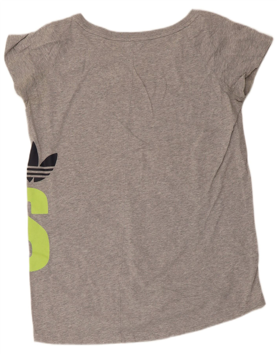 Adidas Dame Grafisk T-Shirt Top UK 16 Stor Grå
