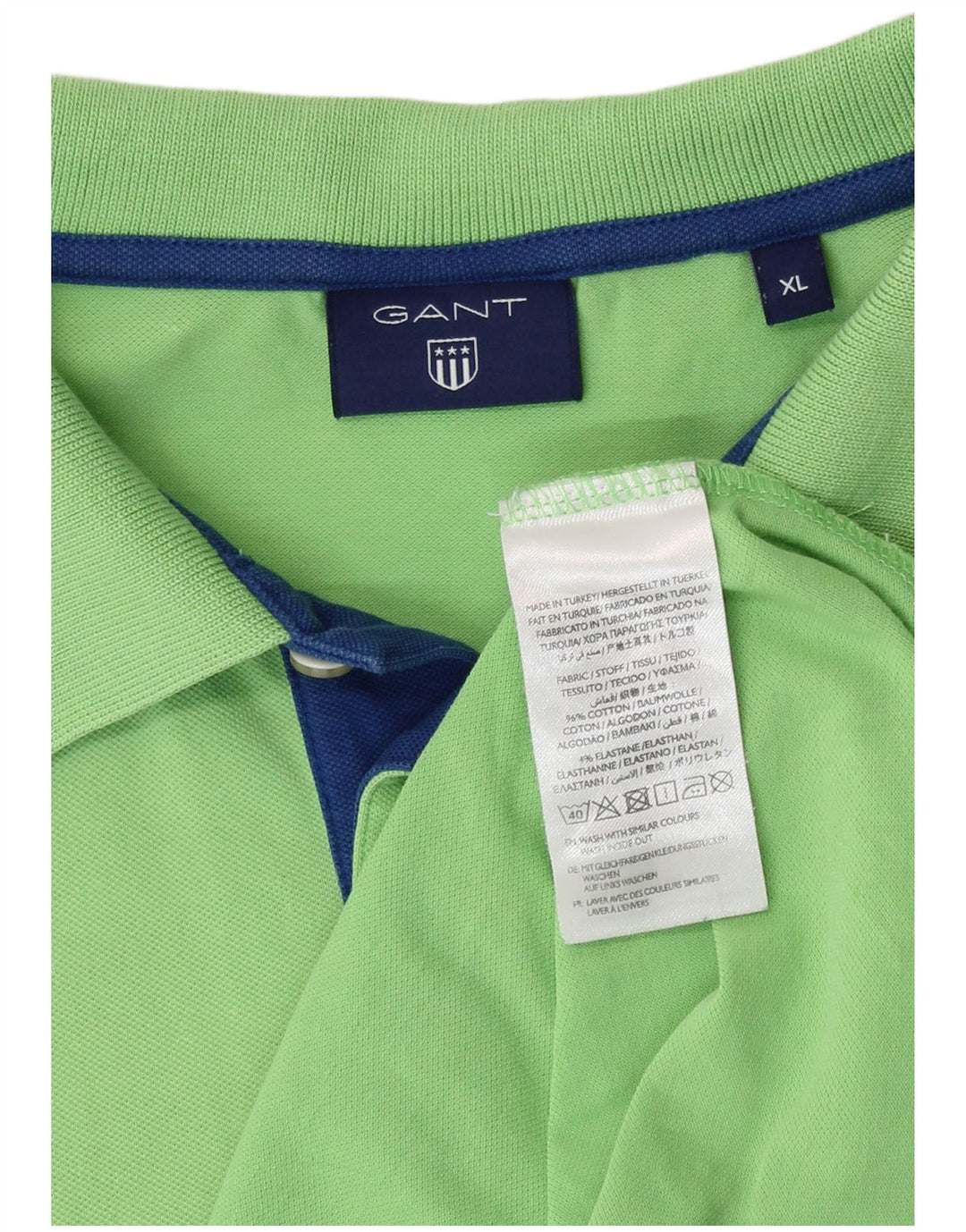 Gant Polo Shirt til mænd XL Grøn Bomuld