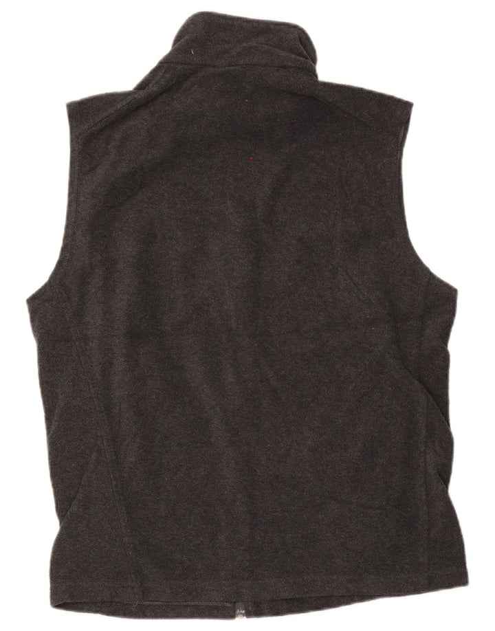 Columbia Womens Fleece Gilet UK 14 Medium Grey Polyester
