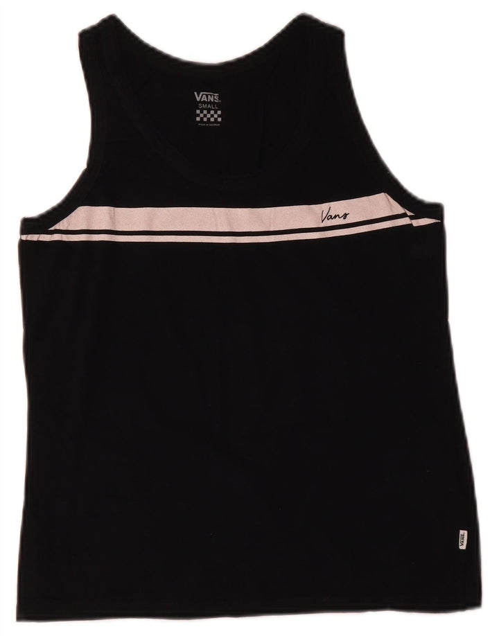 Vans Damevest Top UK 10 Small Black Colourblock Bomuld