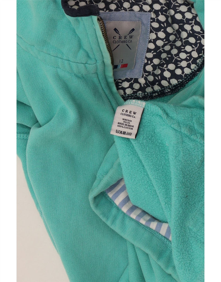 CREW CLOTHING Dame Oversized Sweatshirt Jumper UK 12 Medium Green