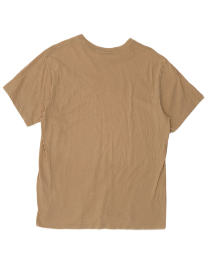Levi's Herre Relaxed Fit Grafisk T-shirt Top Medium Beige Bomuld