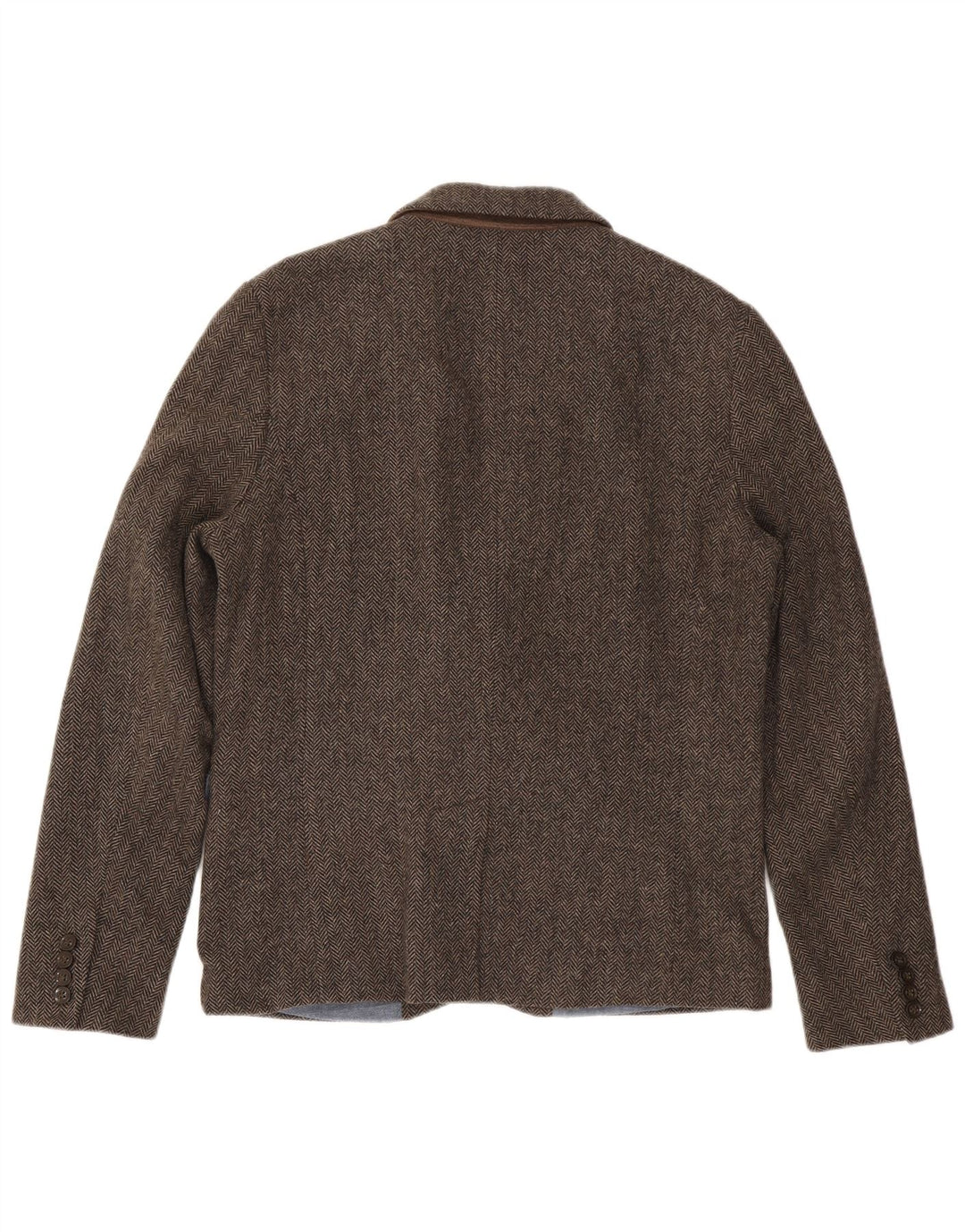 Superdry Herre 2-knaps blazerjakke UK 44 2XL brun sildebensbomuld