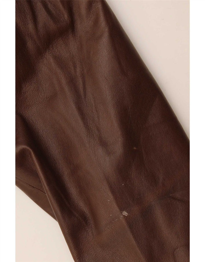 Vintage herre læderfrakke IT 54 2XL Brun