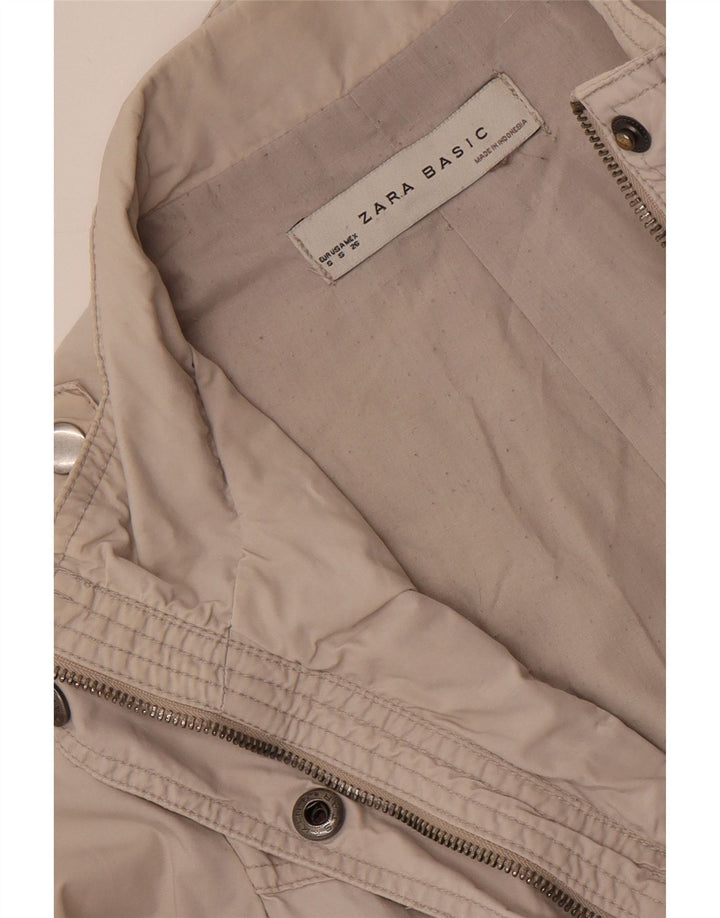 Zara Military Jacket til kvinder UK 10 Small Off White
