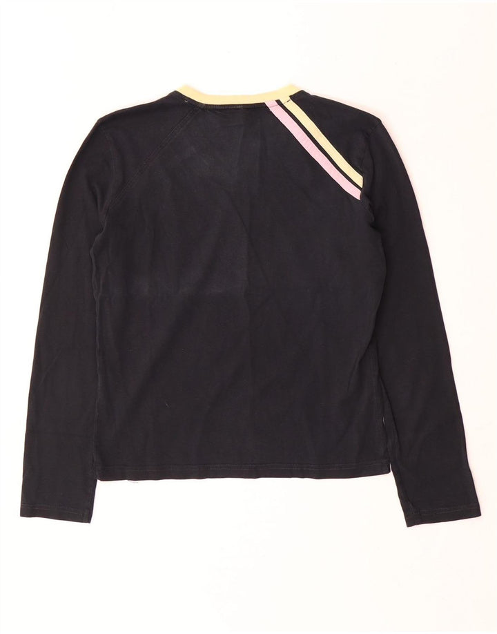 Sergio Tacchini Dame Grafisk Top Langærmet IT 44 Medium Sort