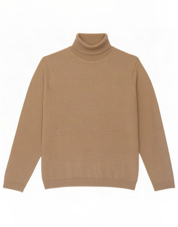 Zara Pige Rullehals Sweater 11-12 År Beige Bomuld