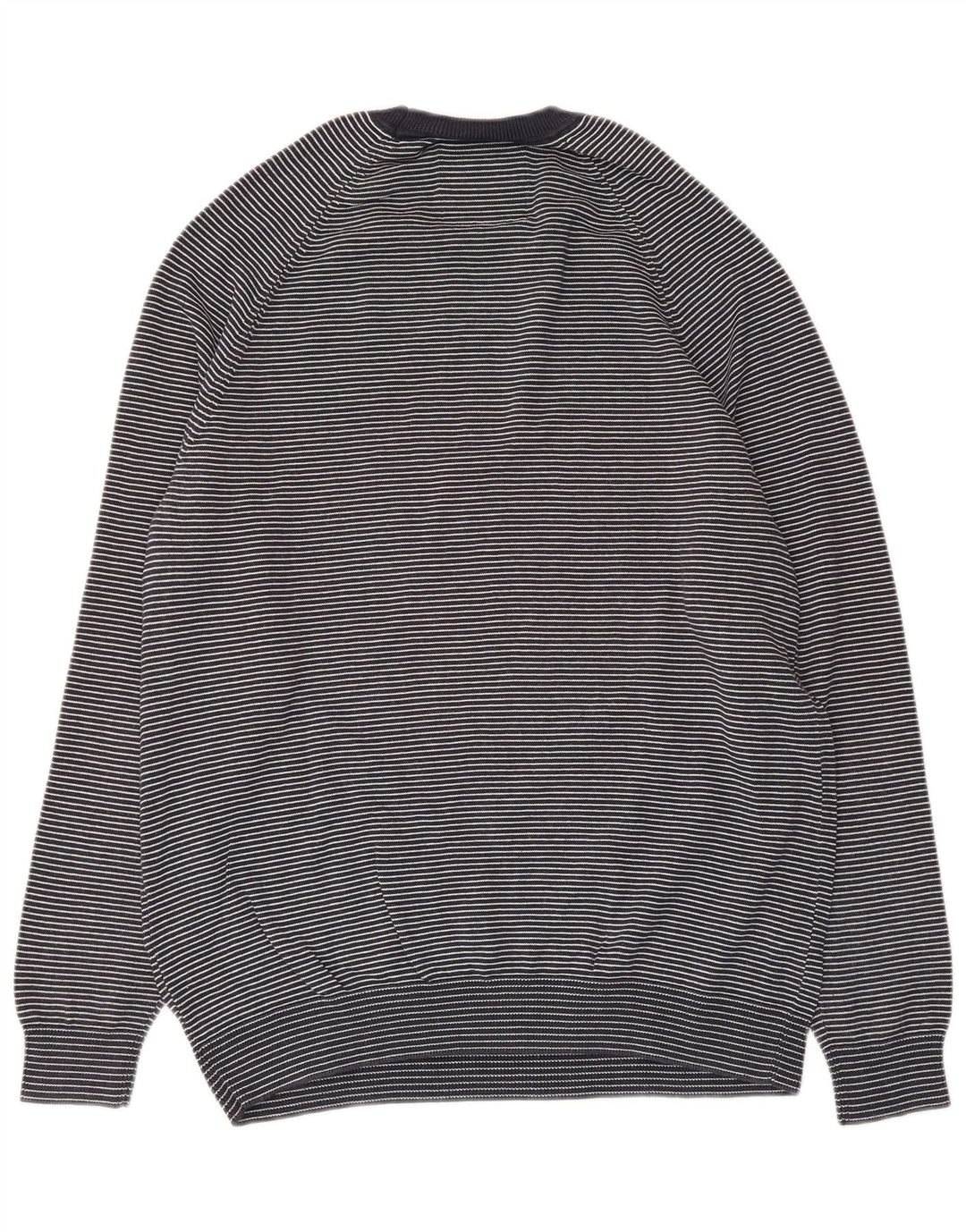 Superdry Sweater med rund hals til mænd Stor marineblå stribet bomuld