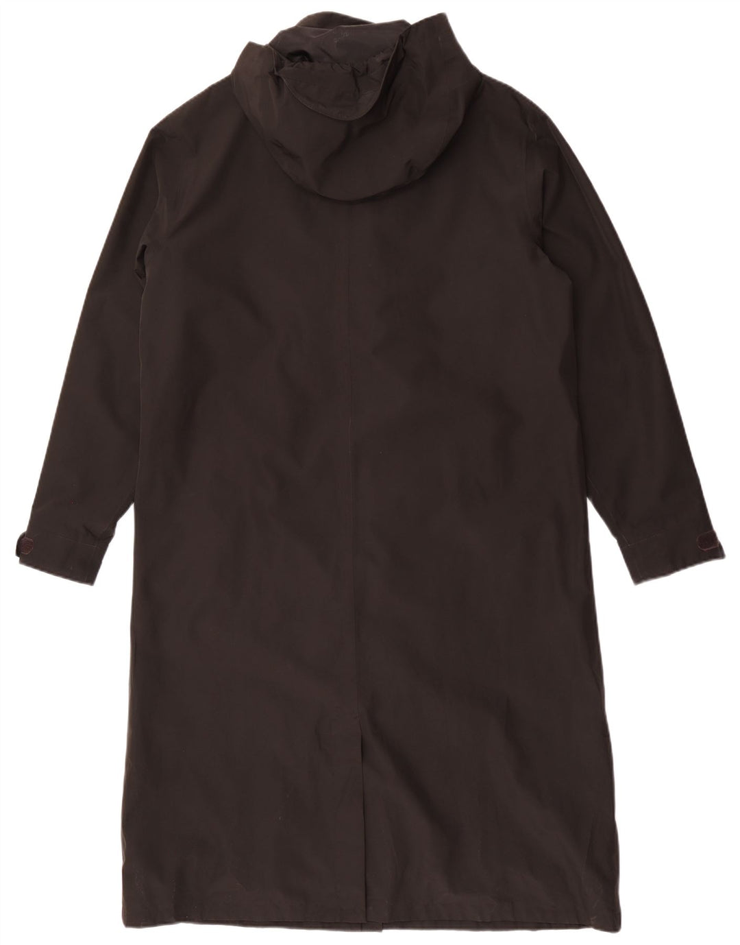 Rohan Dame Hooded Longline Raincoat UK 16 Large Black Polyester