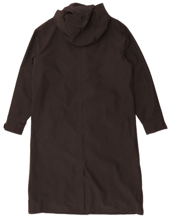 Rohan Dame Hooded Longline Raincoat UK 16 Large Black Polyester