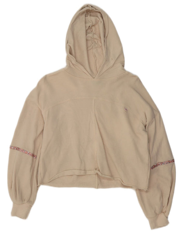 Benetton piger hættetrøje 11-12 år 2XL Off White Bomuld