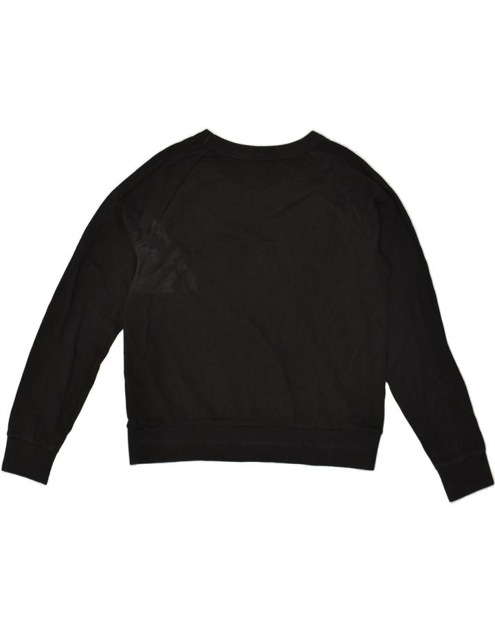 GAP Womens Graphic Sweatshirt Jumper UK 10 Small Black Cotton | Vintage Gap | Thrift | Second-Hand Gap | Used Clothing | Messina Hembry 