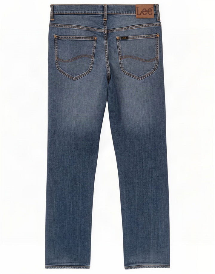 Lee Herre Macky Straight Jeans W34 L28 Blå