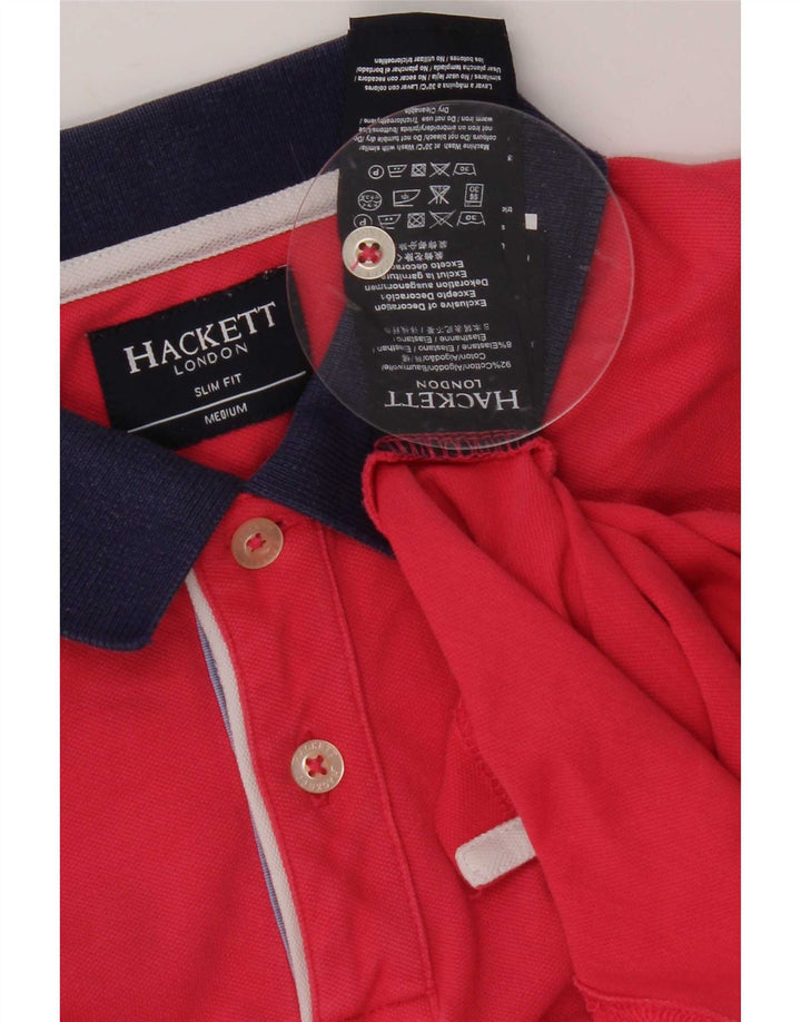 Hackett Herre Slim Fit Polo Shirt Medium Pink Bomuld